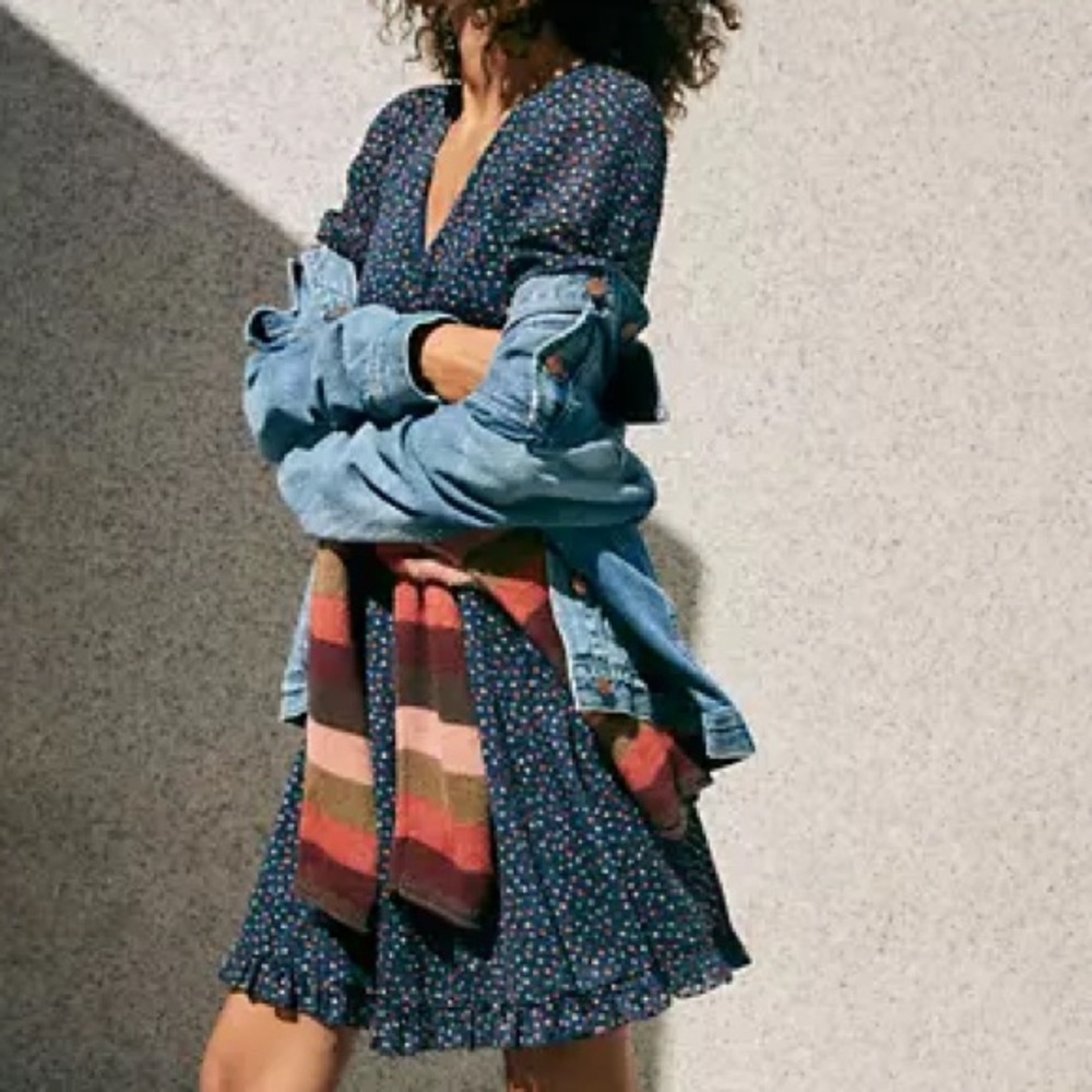 Madewell flutter sleeve dress, size xs